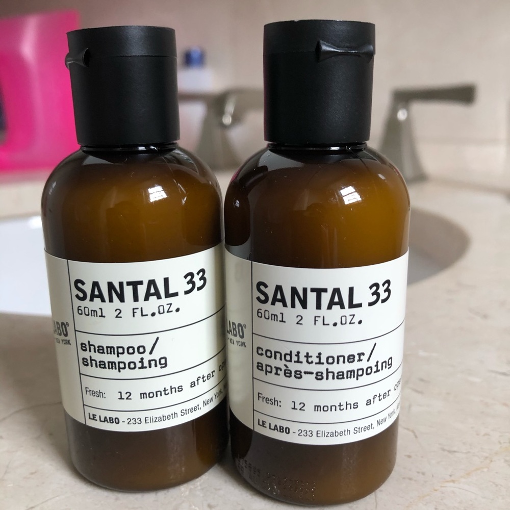 Le Labo- SANTAL 33- mini shampoo and conditioner